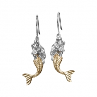 SS 14K Mermaid Earrings