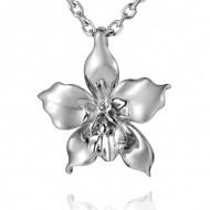 SS Orchid  Pendant