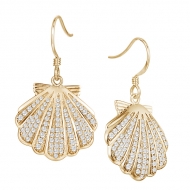 SS Sunrise Shell  Earrings