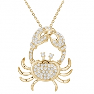 SS Crab Pendant