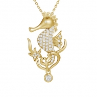 SS Seahorse Pendant