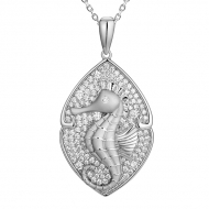 SS Seahorse Pendant