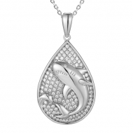 SS Whale Pendant