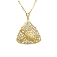 SS Turtle Pendant