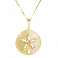 SS Sand Dollar  Pendant