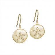 SS 925 Sand Dollar Earrings - YG