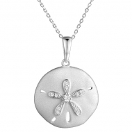 SS Sand Dollar  Pendant