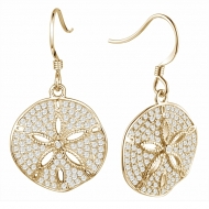 SS Sand Dollar  Earrings