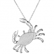 SS Crab Pendant