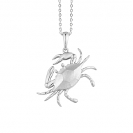 SS Blue Crab Pendant YG