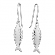 SS Fish Bone  Earrings