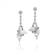 SS 925 Dolphin Earrings