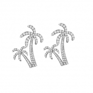 SS 925 Twin Palm Tree Earrings