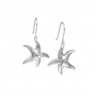 SS Pave CZ Starfish Earrings