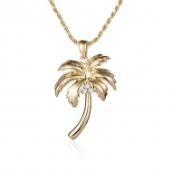 14K Palm Tree Necklace