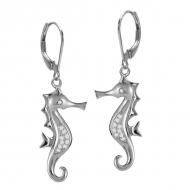 14K Dolphin Earrings