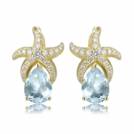 14KY Starfish Earrings