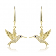 14KY Hummingbird Earrings