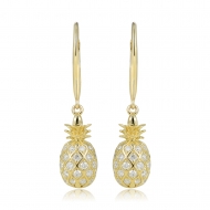 14KY Pineapple Earrings