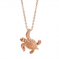 14K Turtle Necklace