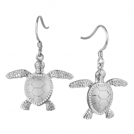 14K Turtle Earrings