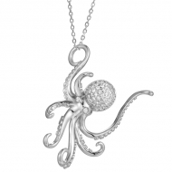 14K Octopus Pendant