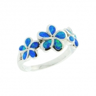 Plumeria Ring - ss.OPAL